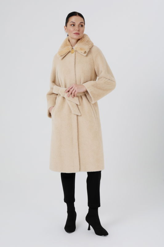 Angora Nakışlı Kurklu Kaban BEJ - ORHAN