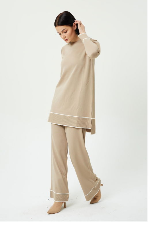 Şerit Detaylı Triko İkili Takım K.TAŞ - ORHAN