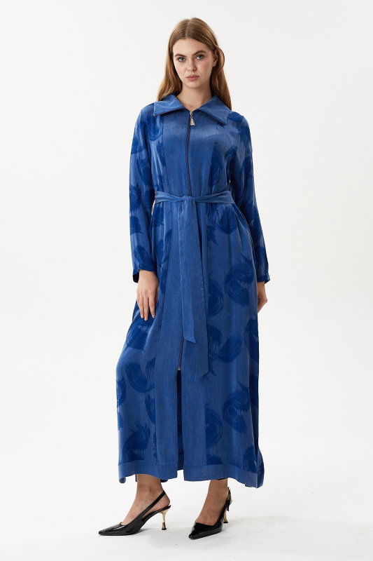 Kupra Fermuarlı Ferace NAVY - ORHAN