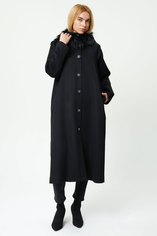 Kurklu A kup Kaban SİYAH - ORHAN