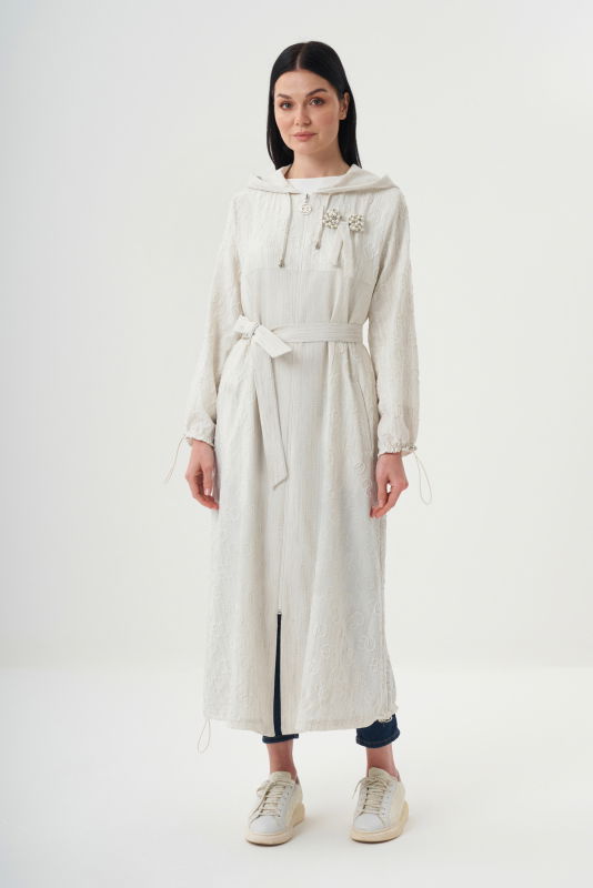 OG Desen Fermuarli Kap BEJ - ORHAN