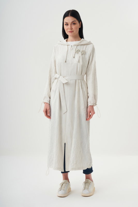 OG Desen Fermuarli Kap BEJ - ORHAN