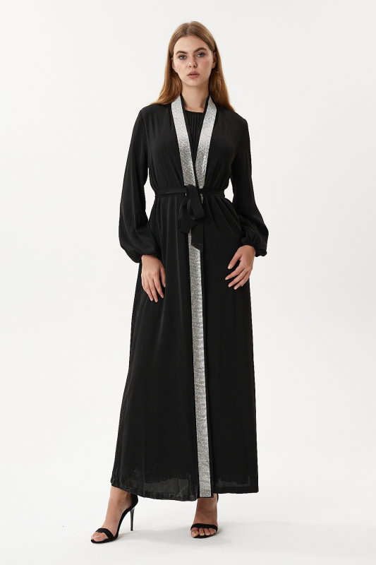 Pilisoleli Elbise Şik Takım SİYAH - ORHAN